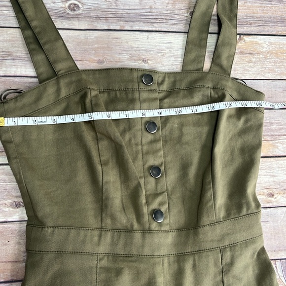 Jealous Tomato Olive Green Flare Jumpsuit - Picture 5 of 7